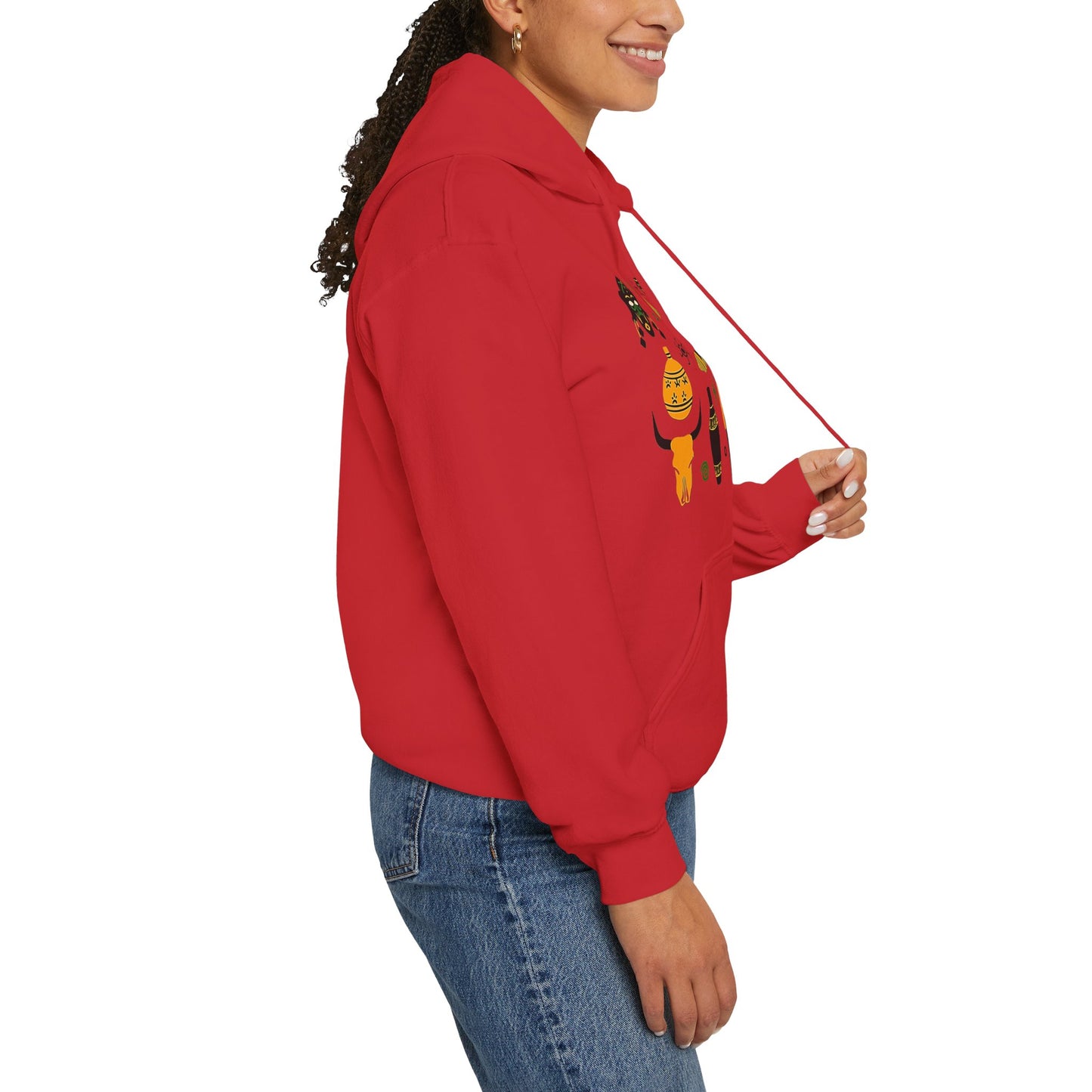 Unisex Hooded Sweatshirt - African Montage
