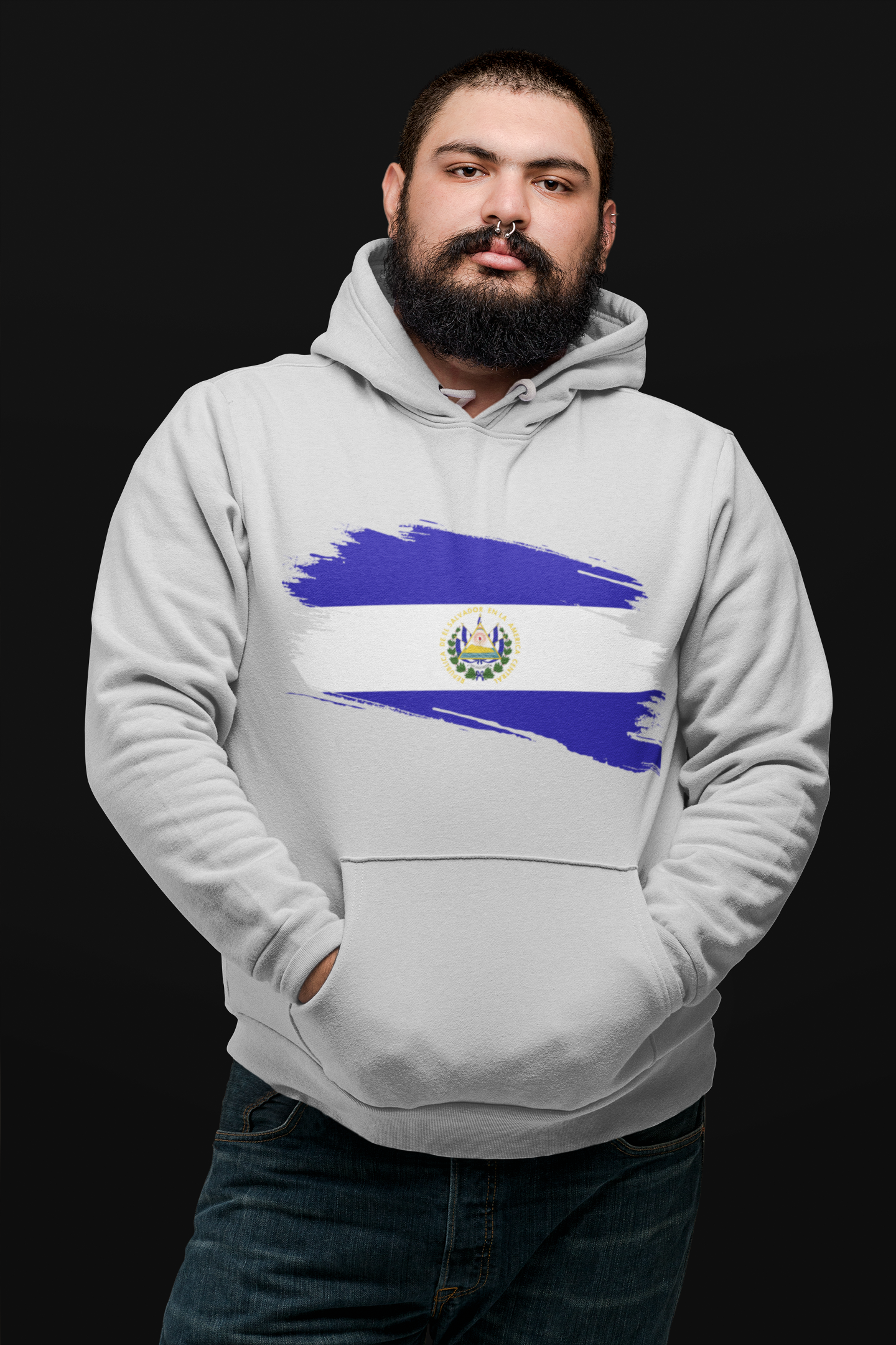 Unisex Hooded Sweatshirt - El Salvador