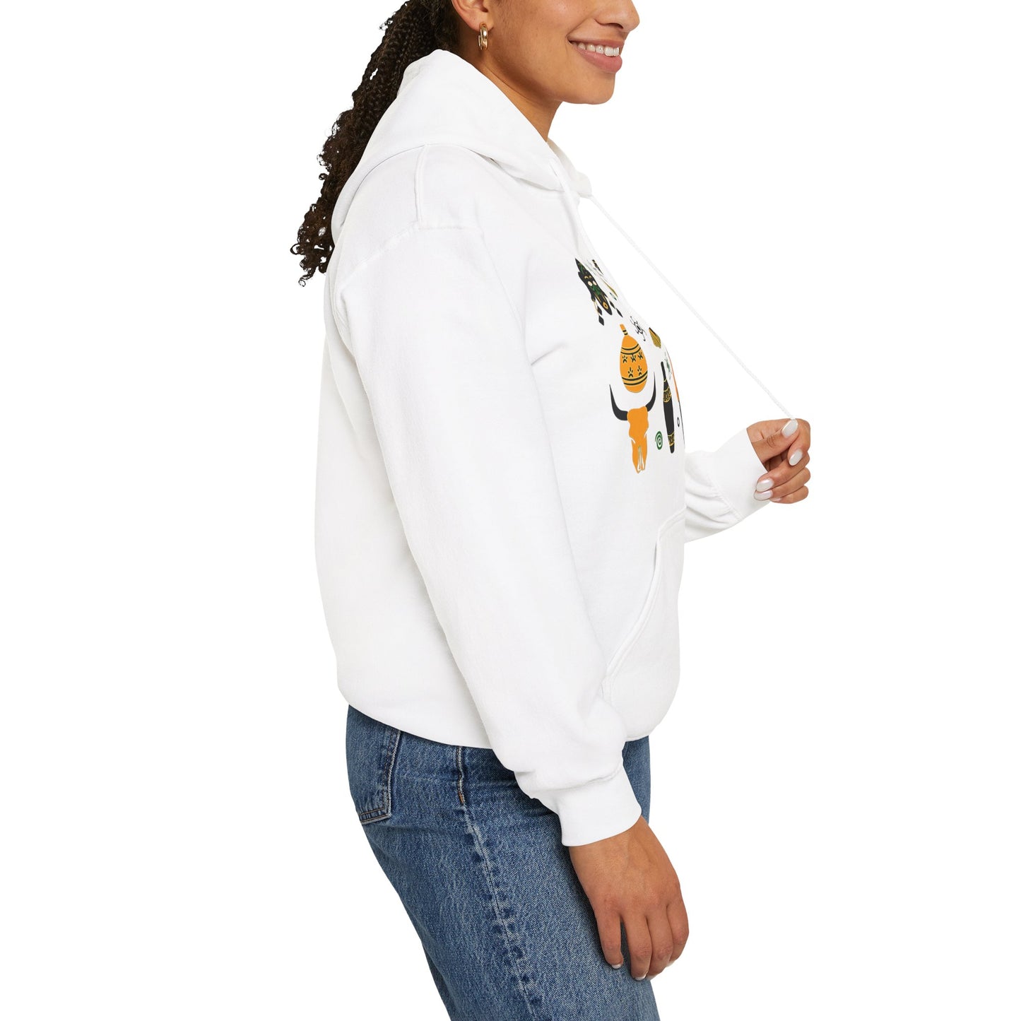 Unisex Hooded Sweatshirt - African Montage