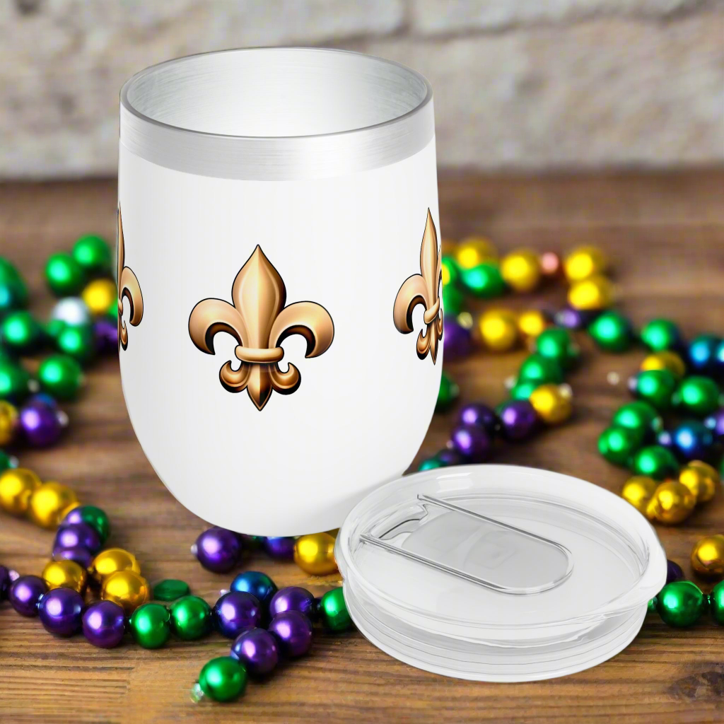 Wine Tumbler - Fleur De Lis