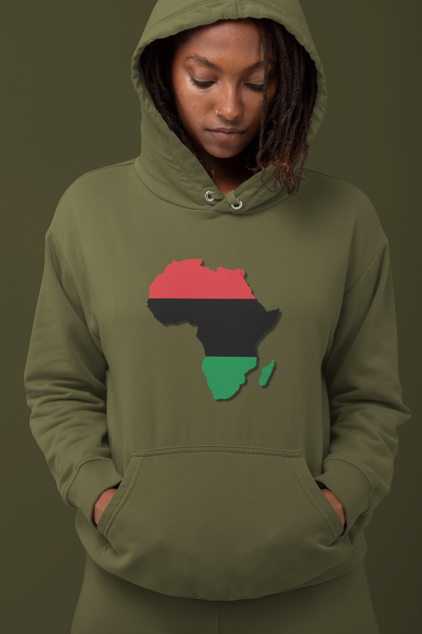 Unisex Hooded Sweatshirt - Pan African