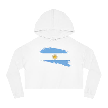 Cropped Hooded Sweatshirt - Argentina
