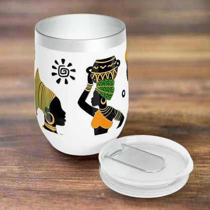 Wine Tumbler - African Montage