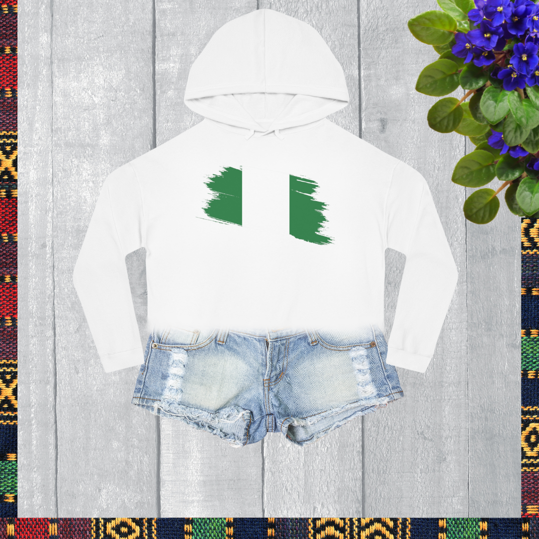 Cropped Hooded Sweatshirt - Nigeria