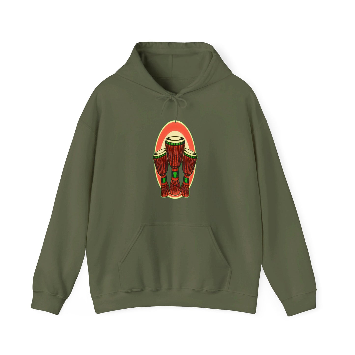 Unisex Hooded Sweatshirt - Djembe