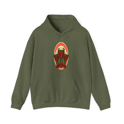 Unisex Hooded Sweatshirt - Djembe