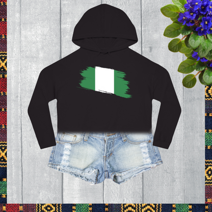 Cropped Hooded Sweatshirt - Nigeria