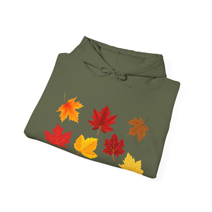 Unisex Hooded Sweatshirt - Fall Leaves