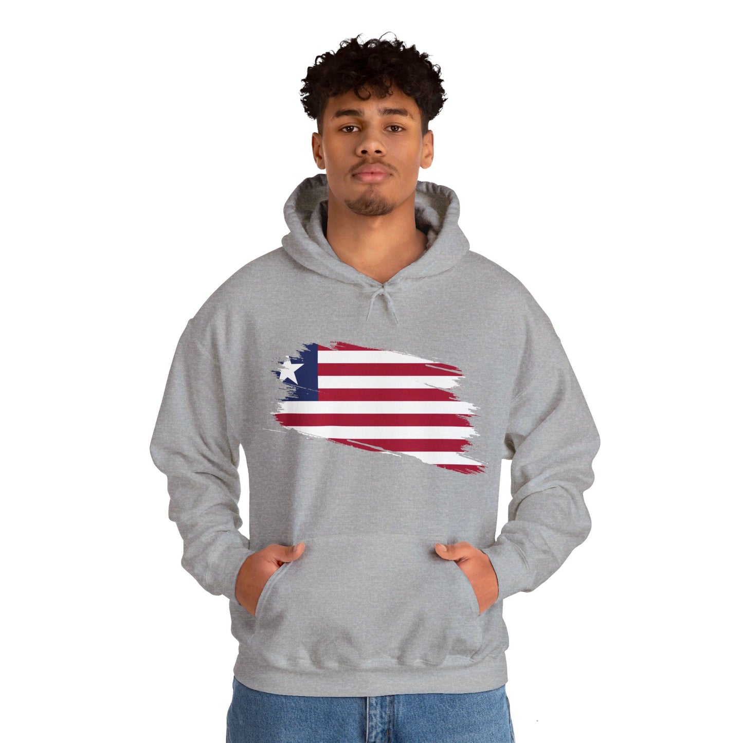 Unisex Hooded Sweatshirt - Liberia
