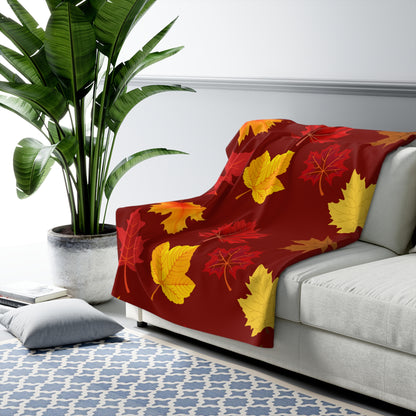 Fleece Blanket - Fall Leaves