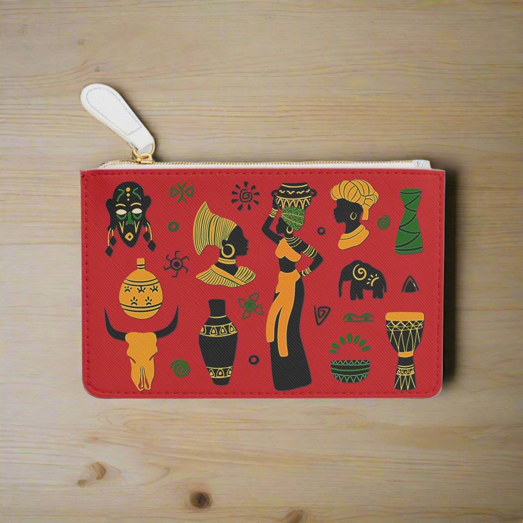 Mini Wallet - African Montage