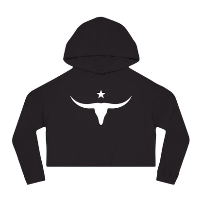 Cropped Hooded Sweatshirt - Long Horn
