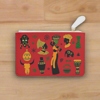 Mini Wallet - African Montage