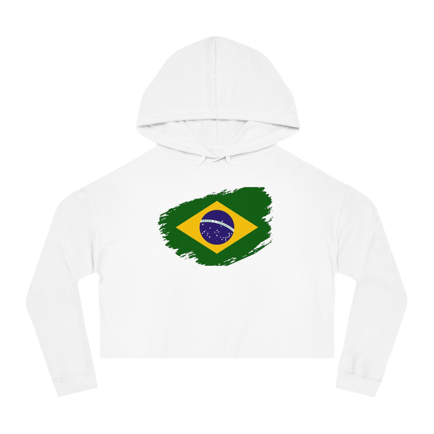 Cropped Hooded Sweatshirt - Brazil