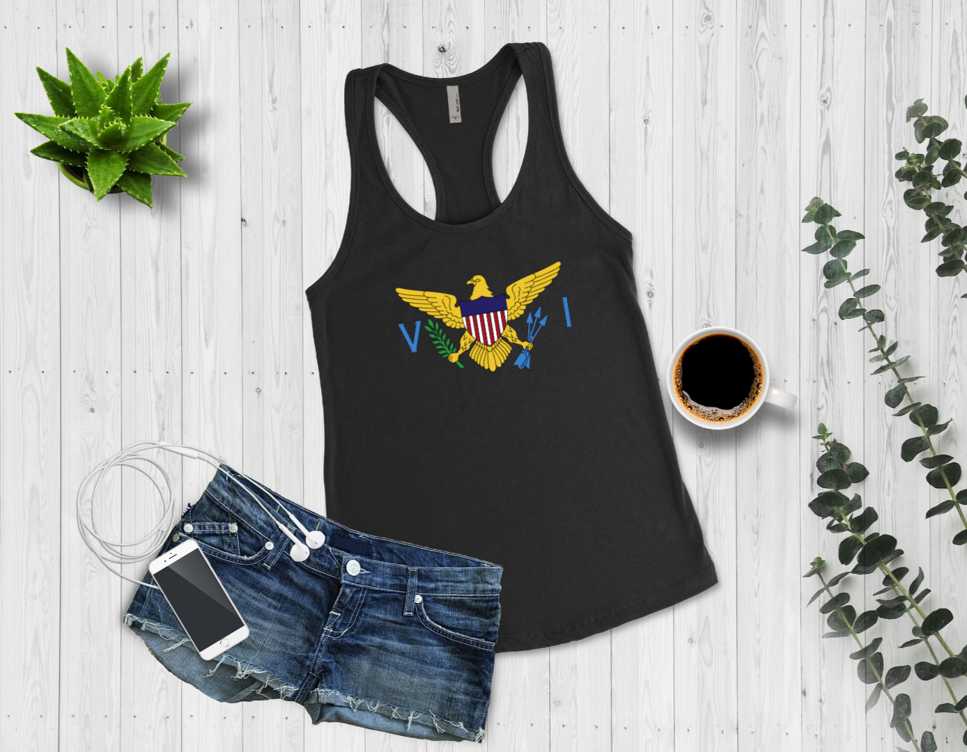 Racerback Tank - U.S. Virgin Islands