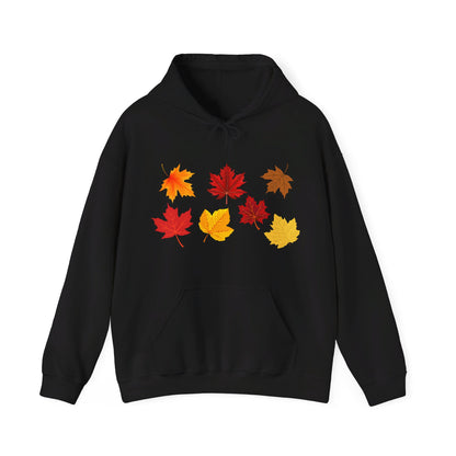 Unisex Hooded Sweatshirt - Fall Leaves