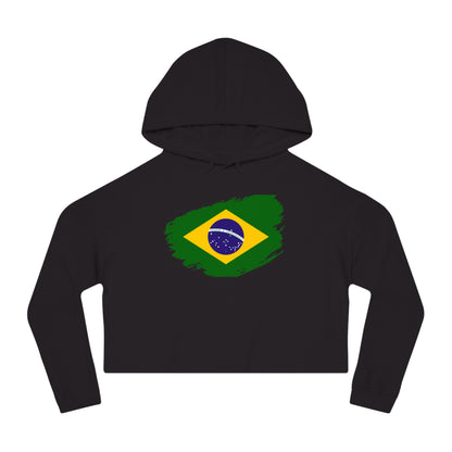 Cropped Hooded Sweatshirt - Brazil