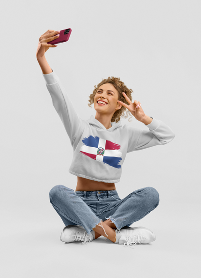 Cropped Hooded Sweatshirt - Dominican Republic