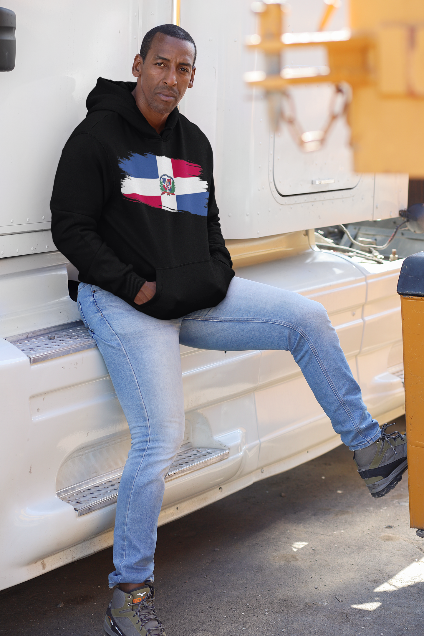 Unisex Hooded Sweatshirt - Dominican Republic