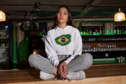 Cropped Hooded Sweatshirt - Brazil