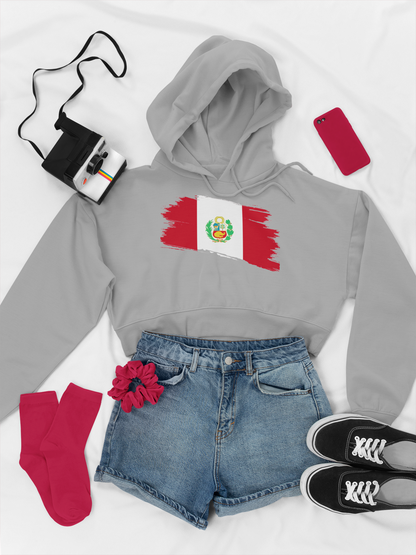 Cropped Hooded Sweatshirt - Peru