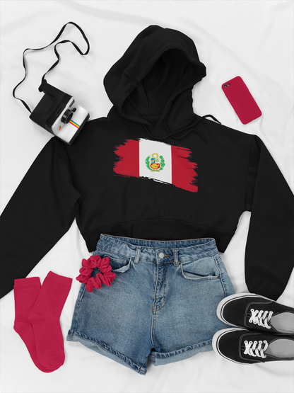 Cropped Hooded Sweatshirt - Peru
