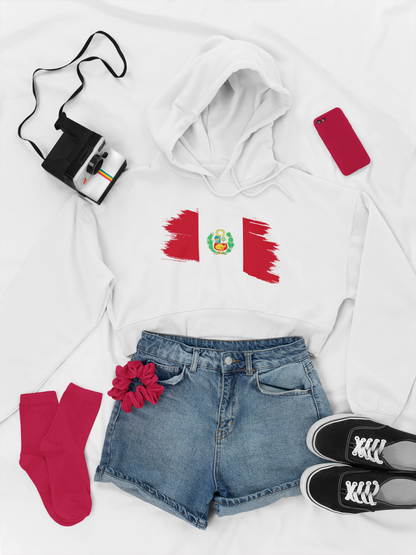 Cropped Hooded Sweatshirt - Peru