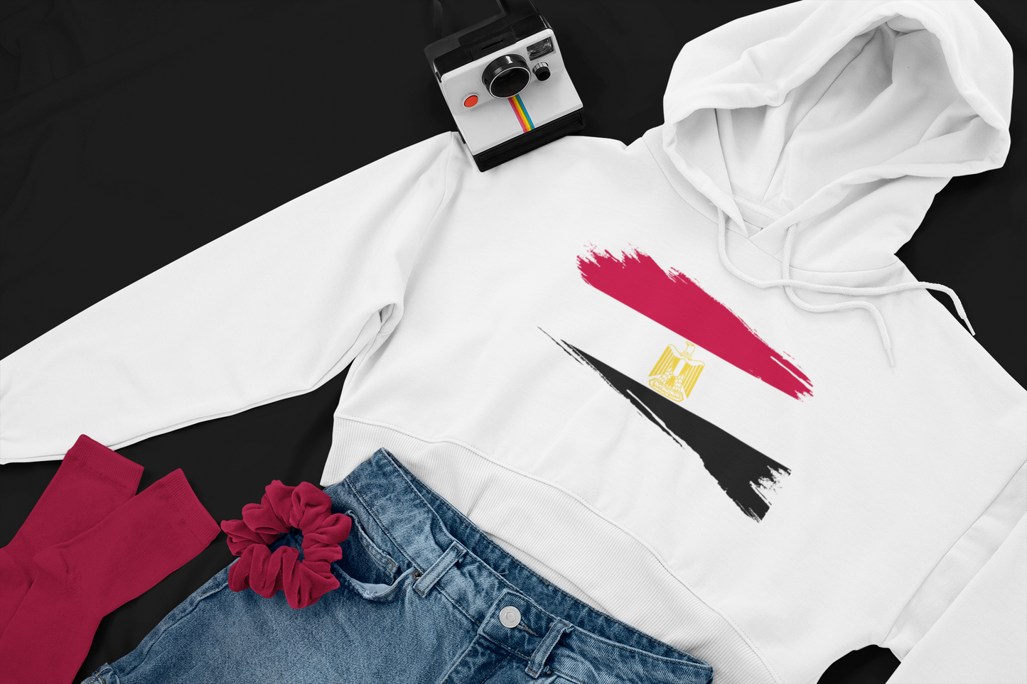 Cropped Hooded Sweatshirt - Egypt