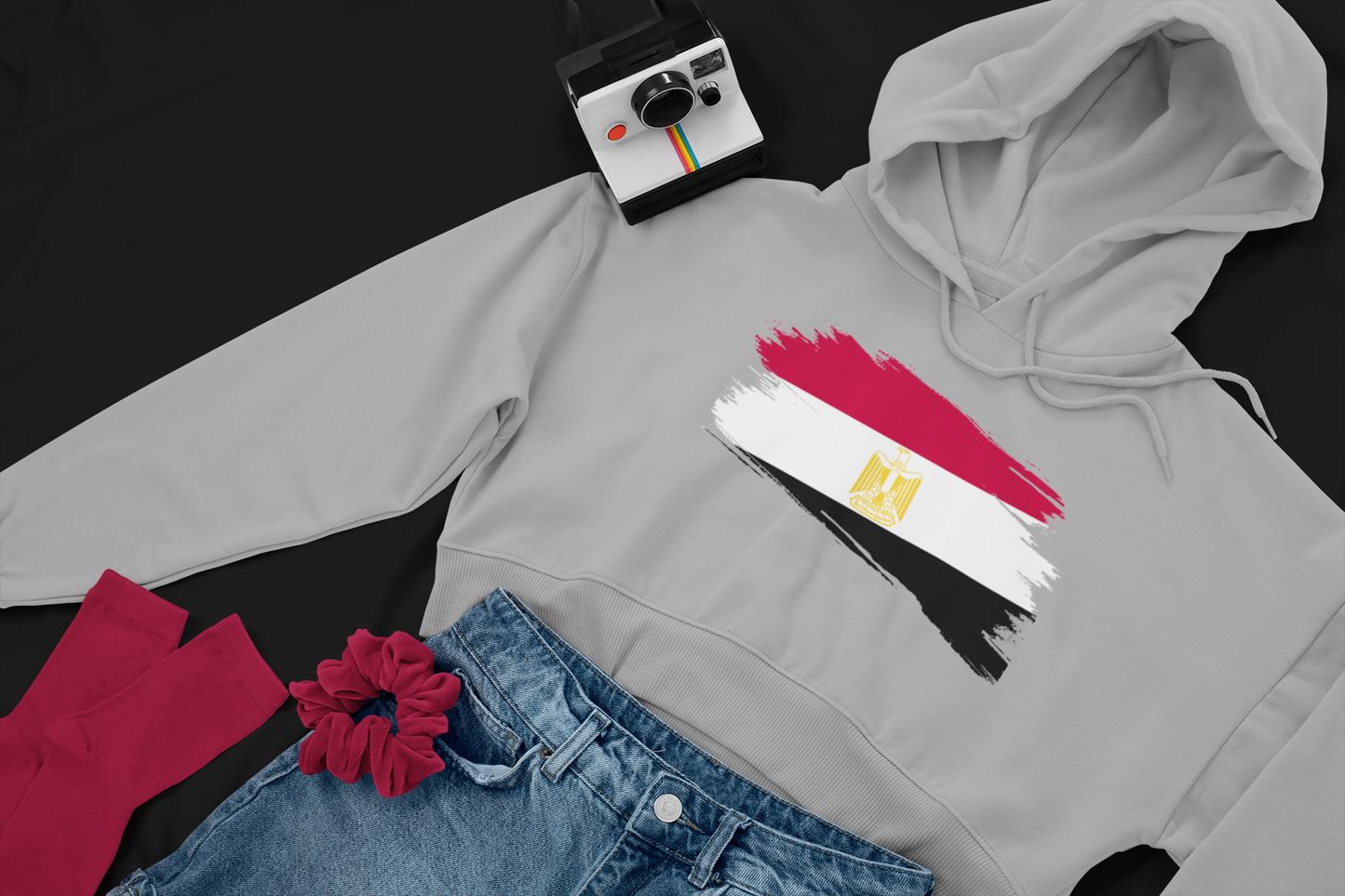 Cropped Hooded Sweatshirt - Egypt