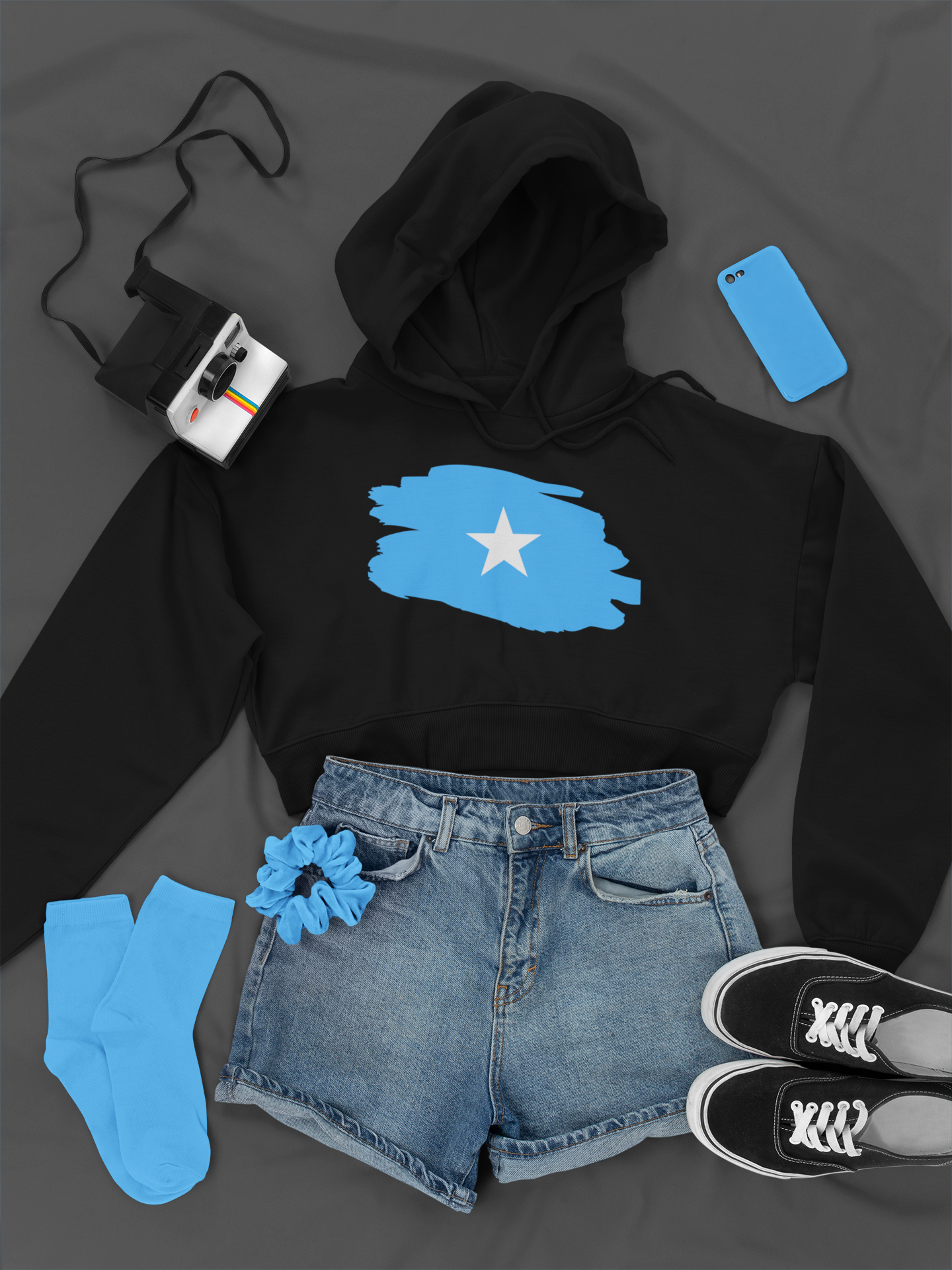 Cropped Hooded Sweatshirt - Somalia