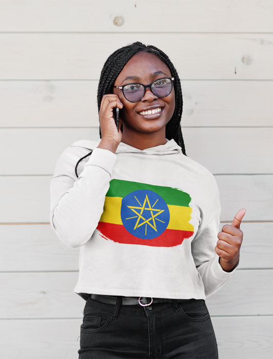 Cropped Hooded Sweatshirt - Ethiopia