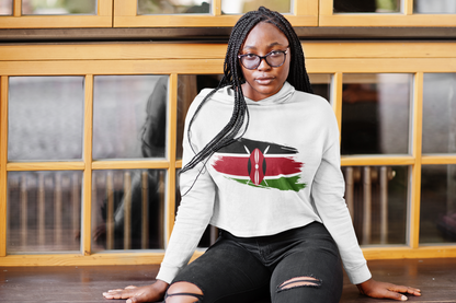 Cropped Hooded Sweatshirt - Kenya