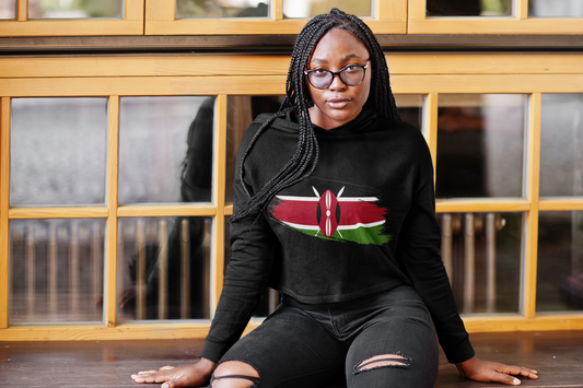 Cropped Hooded Sweatshirt - Kenya