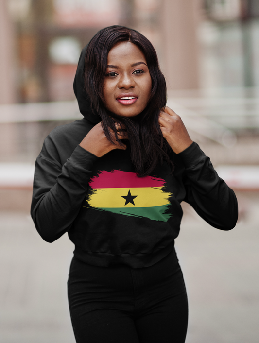 Cropped Hooded Sweatshirt - Ghana
