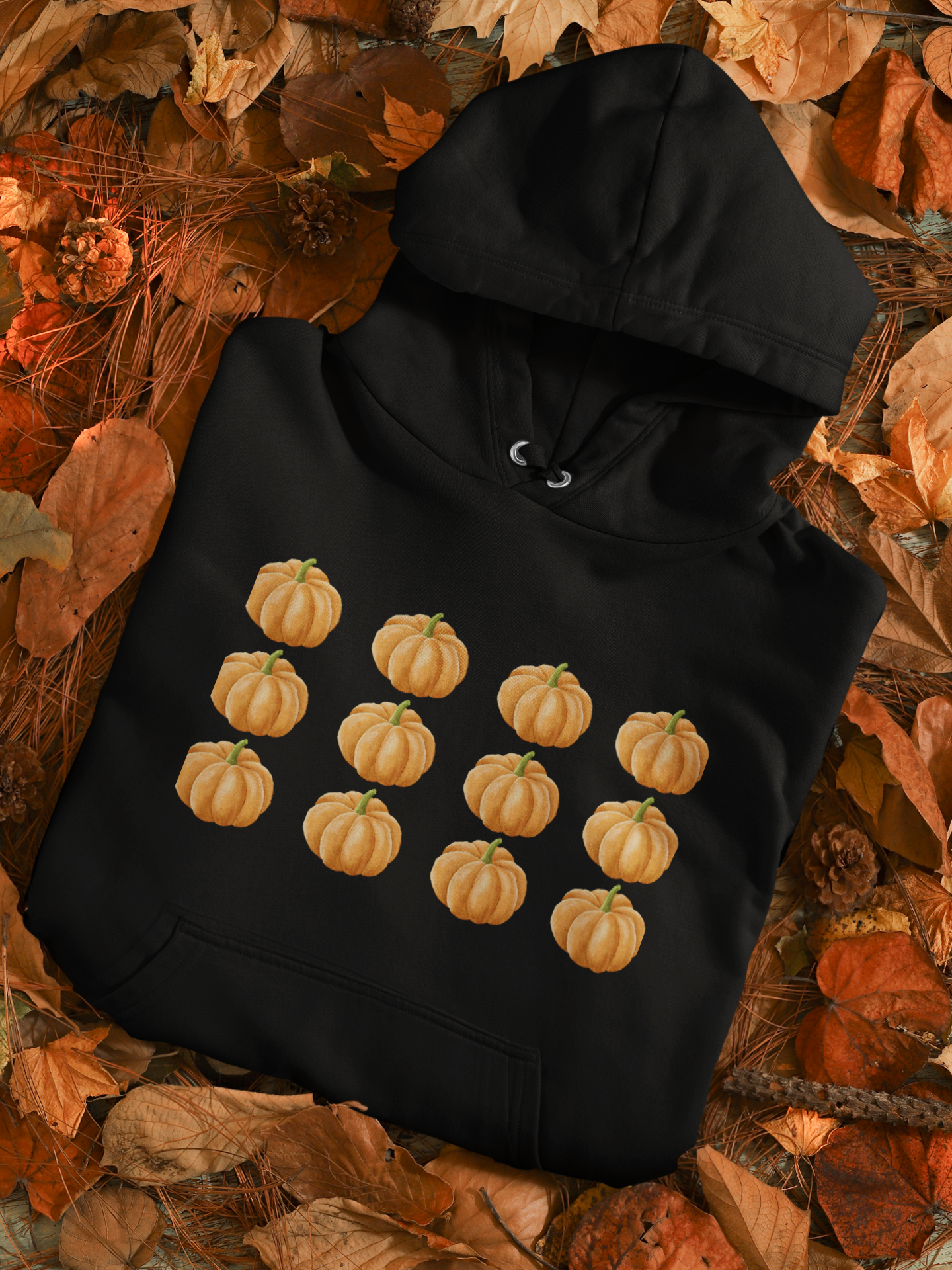 Unisex Hooded Sweatshirt - Fall Pumpkins