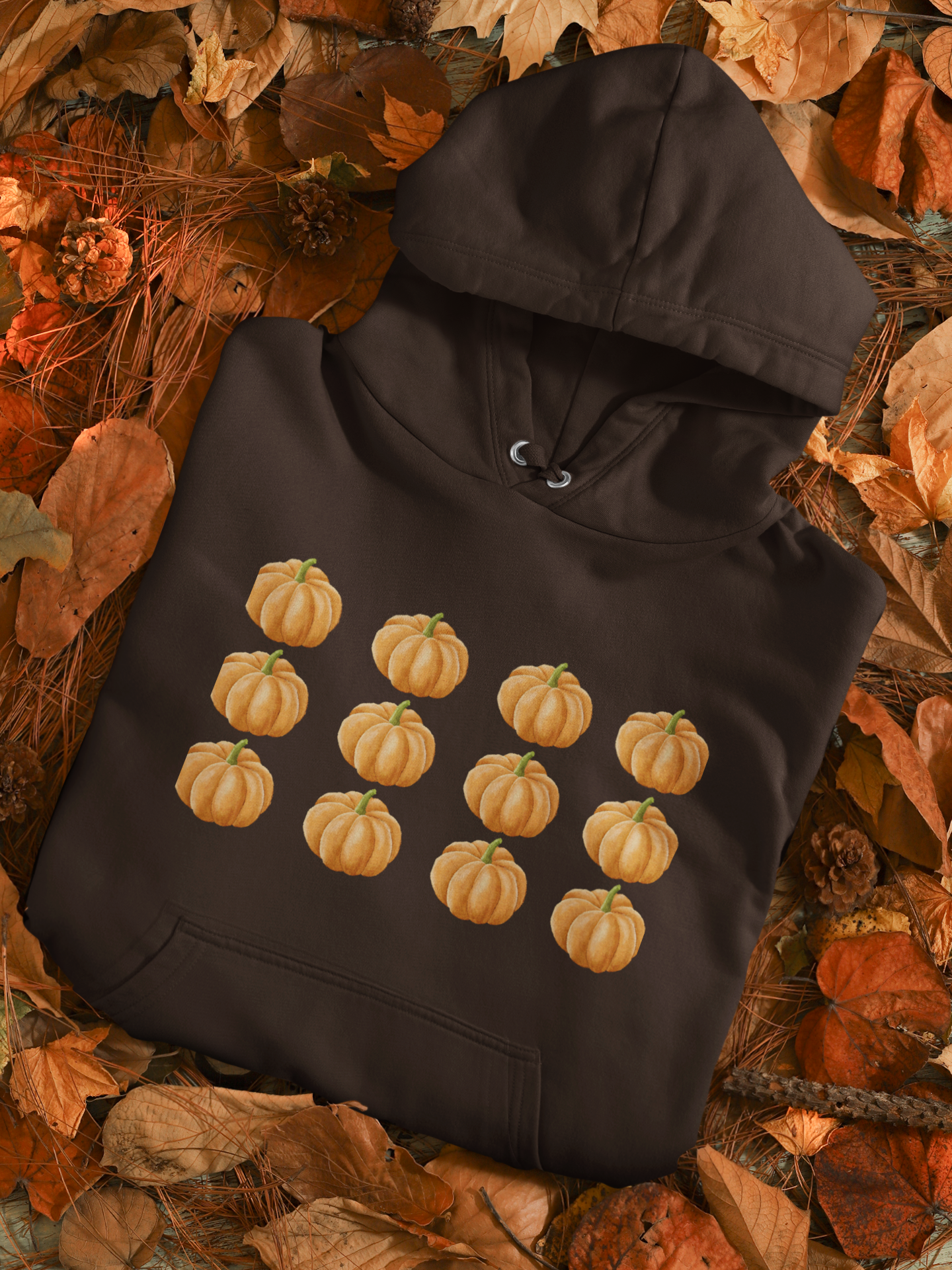 Unisex Hooded Sweatshirt - Fall Pumpkins