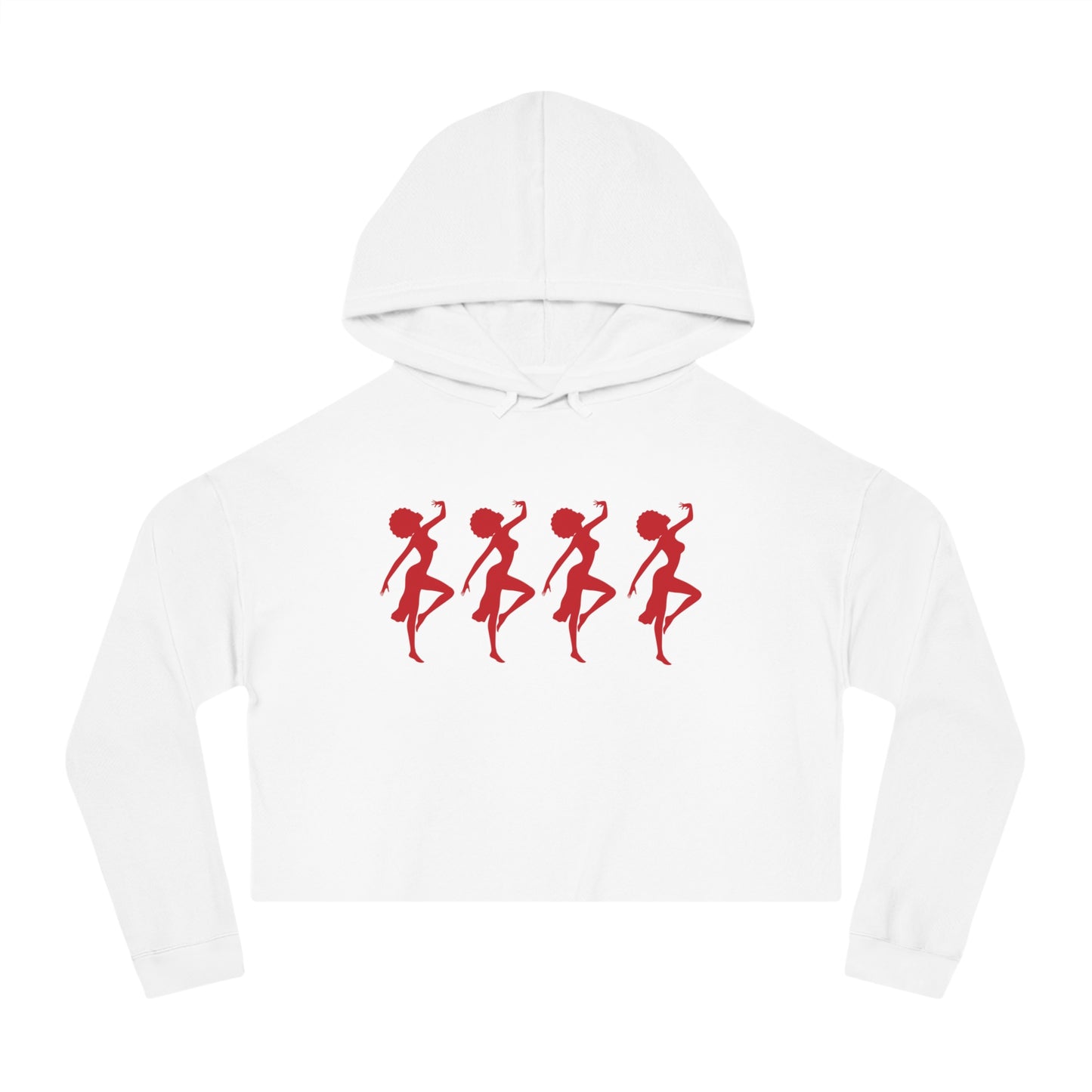 Cropped Hooded Sweatshirt - African Dance