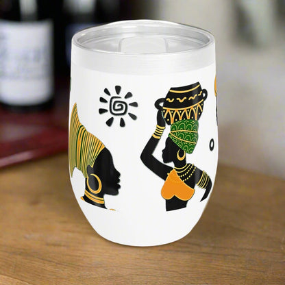 Wine Tumbler - African Montage
