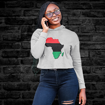 Cropped Hooded Sweatshirt - Pan Africa