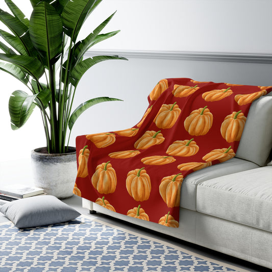 Fleece Blanket - Fall Pumpkins