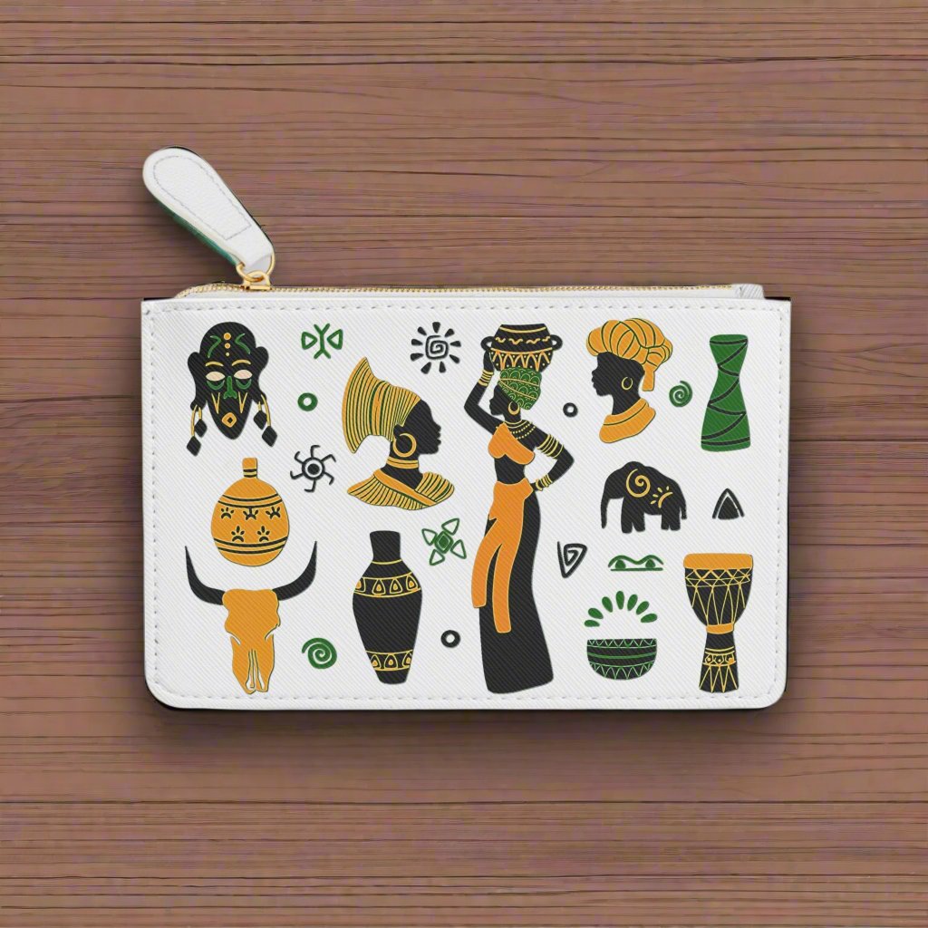 Mini Wallet - African Montage