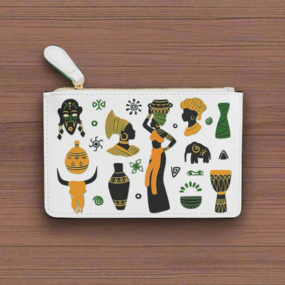 Mini Wallet - African Montage
