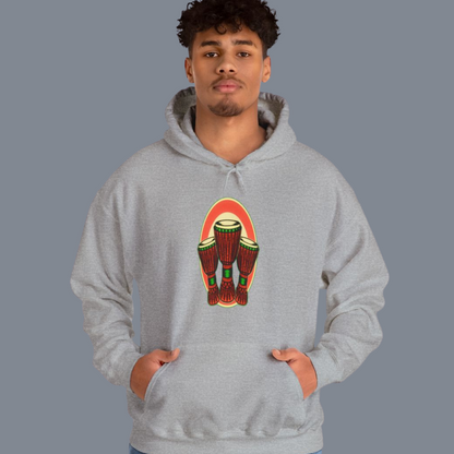 Unisex Hooded Sweatshirt - Djembe
