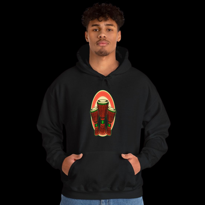 Unisex Hooded Sweatshirt - Djembe