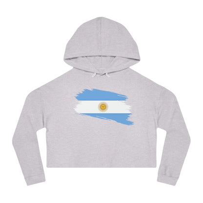 Cropped Hooded Sweatshirt - Argentina