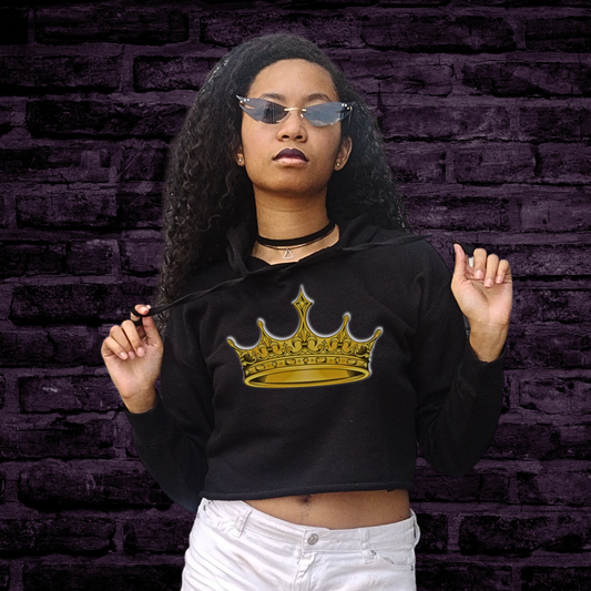 Cropped Hooded Sweatshirt - Crown
