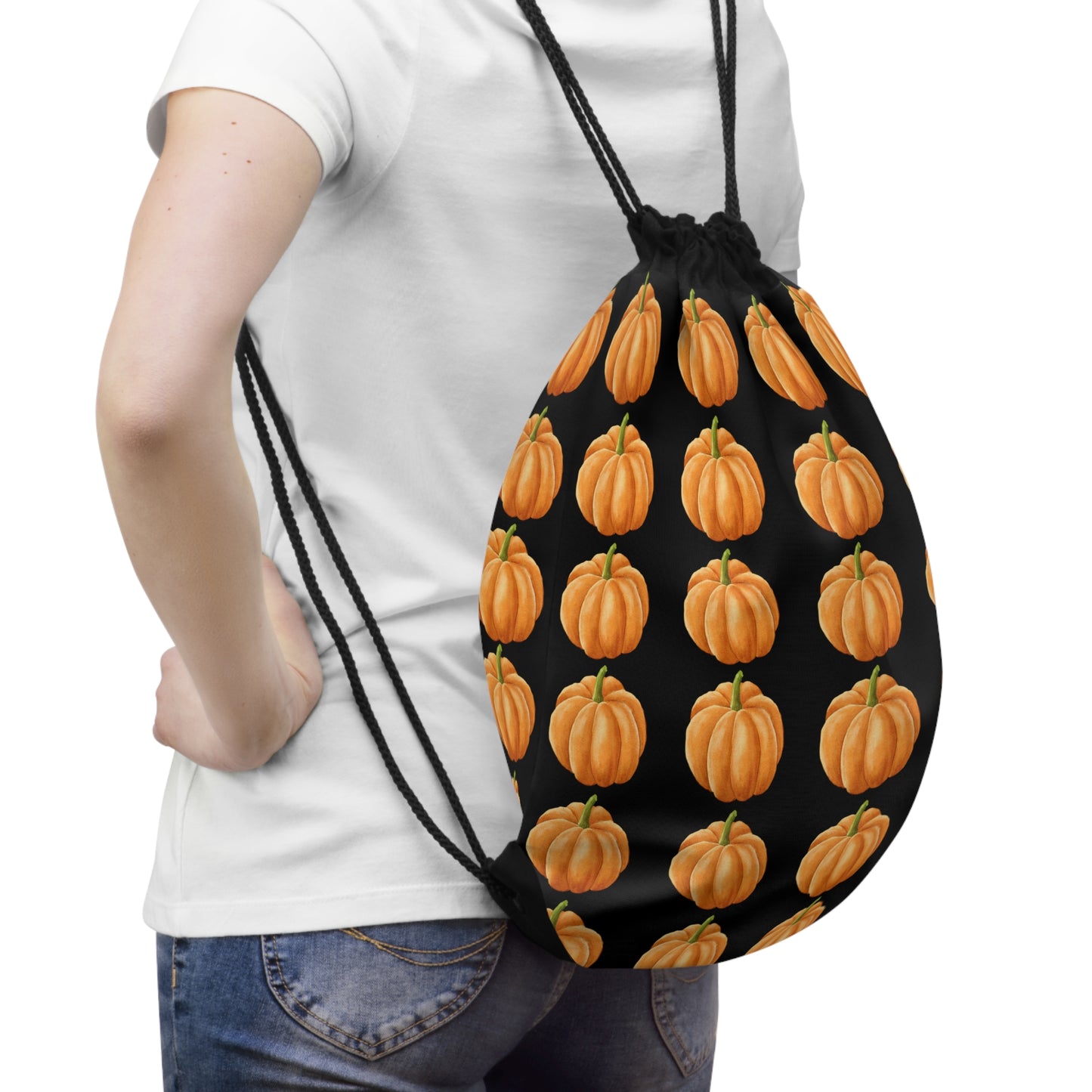 Drawstring Bag - Fall Pumpkins