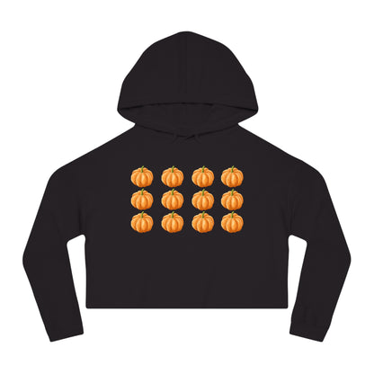 Cropped Hooded Sweatshirt - Fall Pumpkins