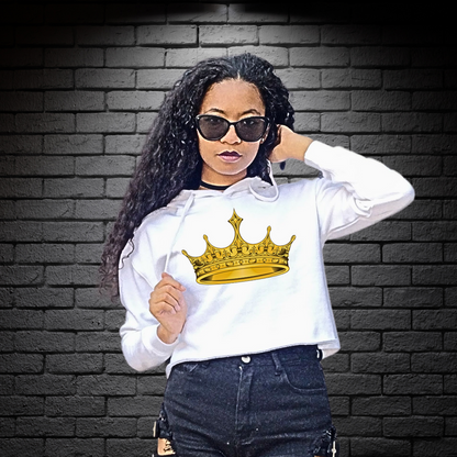 Cropped Hooded Sweatshirt - Crown