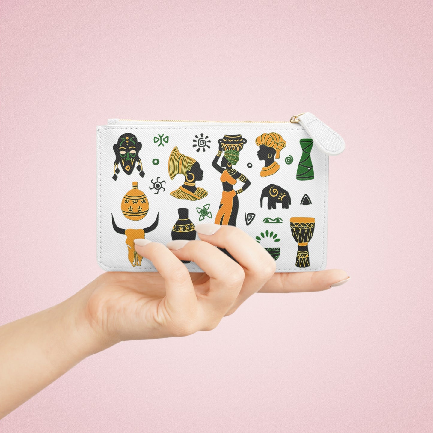 Mini Wallet - African Montage
